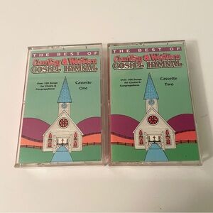 Vintage 1993 The Best of Country & Western Gospel Hymnal Cassette Lot of 2